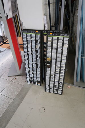 4 stk. udstillingstavler