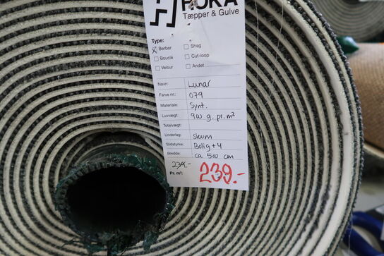 1 rulle gulvtæppe LUNAR