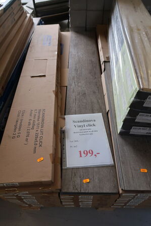 36 pakker gulv SCANDINOVA Vinyl Click