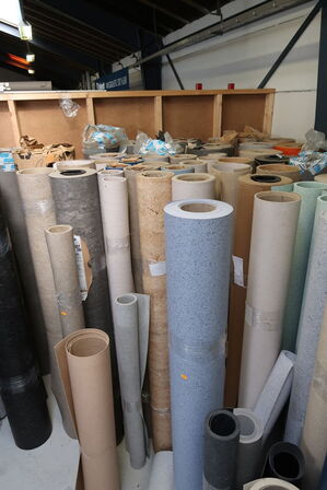 Div. Ruller pvc/vinyl/linoleum der er både hele/ubrugt og bruge ruller