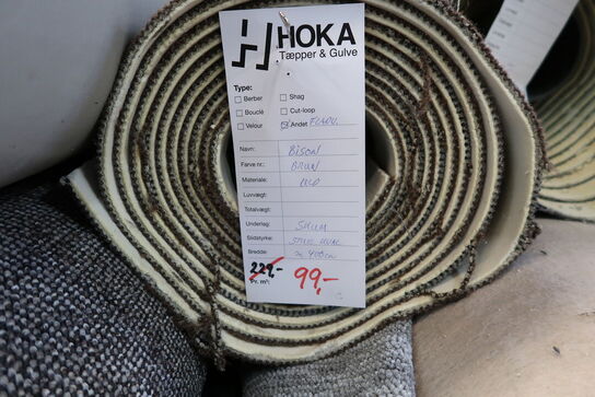 1 rulle gulvtæppe BISON