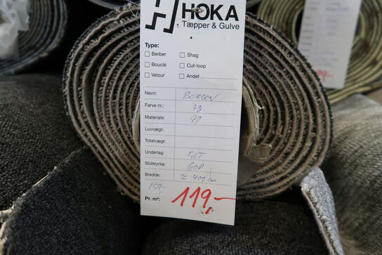 1 rulle gulvtæppe BERGEN