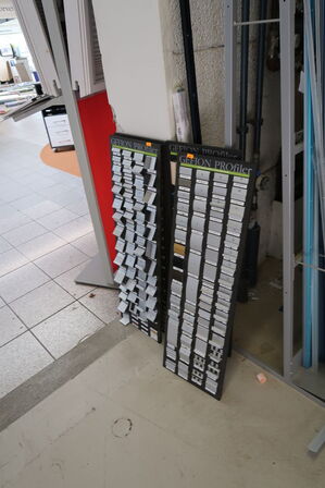 4 stk. udstillingstavler