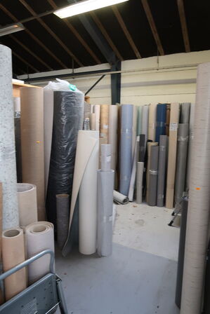 Div. Ruller pvc/vinyl/linoleum der er både hele/ubrugt og bruge ruller