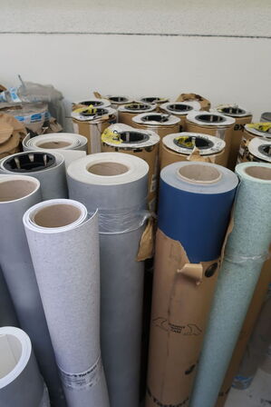 Div. Ruller pvc/vinyl/linoleum der er både hele/ubrugt og bruge ruller