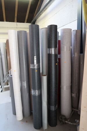 Div. Ruller pvc/vinyl/linoleum der er både hele/ubrugt og bruge ruller