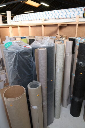 Div. Ruller pvc/vinyl/linoleum der er både hele/ubrugt og bruge ruller