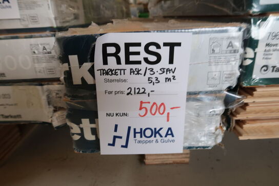 2 pakker gulv TARKETTT ASK/ 3-Stav