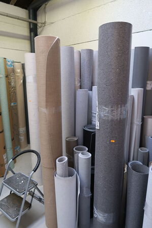 Div. Ruller pvc/vinyl/linoleum der er både hele/ubrugt og bruge ruller