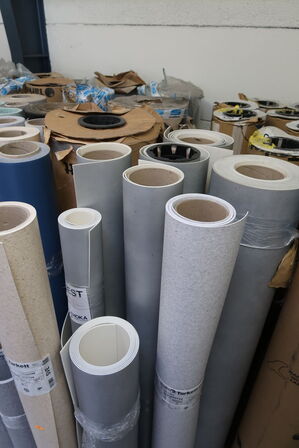 Div. Ruller pvc/vinyl/linoleum der er både hele/ubrugt og bruge ruller