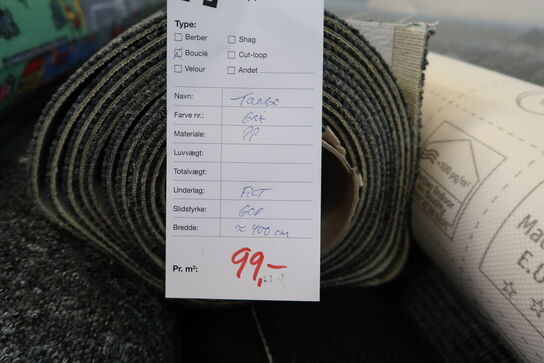 1 rulle gulvtæppe TANBO