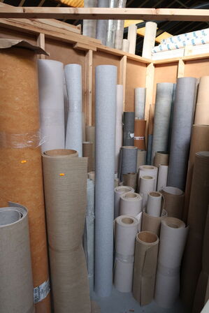 Div. Ruller pvc/vinyl/linoleum der er både hele/ubrugt og bruge ruller