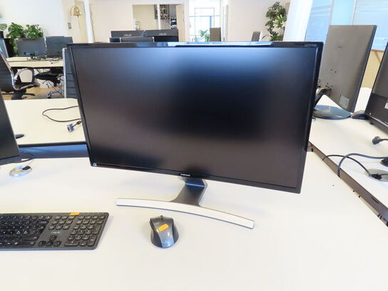 2 stk. 27" monitorer, Acer og Samsung, tastatur og mus