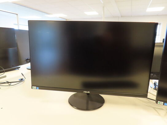 2 stk. 27" monitorer, Asus VL279, tastatur og mus