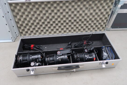 3 stk. Lamper SACHTLER Reporter 322H i kuffert