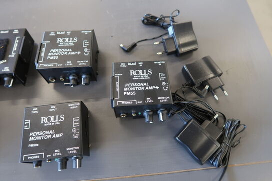 6 stk. Personal monitor amps ROLLS