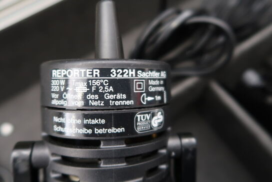 3 stk. Lamper SACHTLER Reporter 322H i kuffert