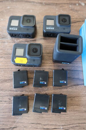 3 stk. GoPro Hero8 kameraer