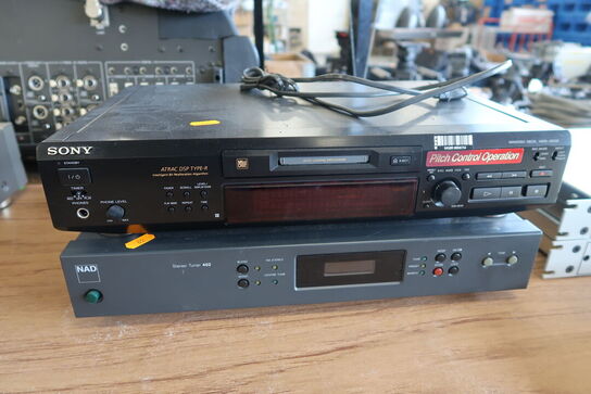 Minidisc-afspiller og tuner SONY / NAD