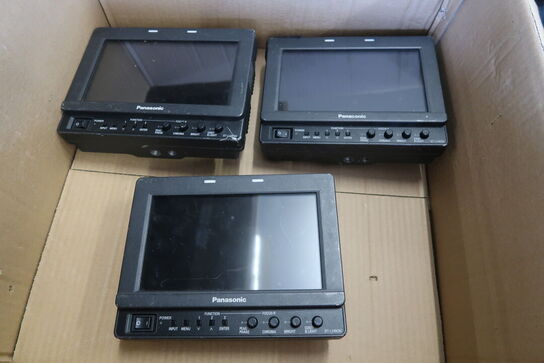 3 stk. 8" Videomonitors PANASONIC BT-LH80W