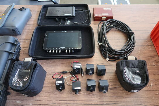 7 stk. Minicam MARSHALL samt Odyssey monitor/optager (Carkit)
