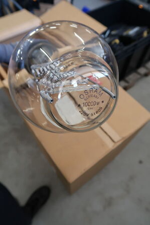 2 stk. 10.000W Gas-pærer OSRAM