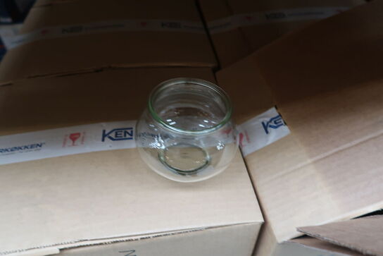 96 stk. Patentglas 56 cl u/låg Diam 80 mm Weck