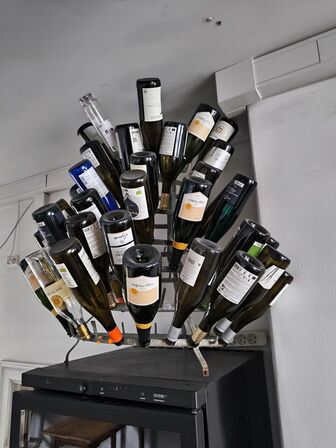 Stativ til vinflasker 'Vinskulptur'