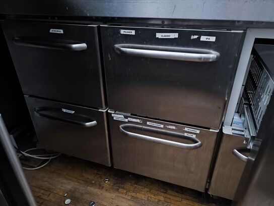 Underdesk køleskab GRAM m. skuffer