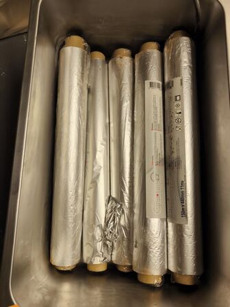 Bain Marie mrk. ukendt, inkl. indhold