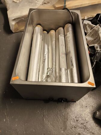 Bain Marie mrk. ukendt, inkl. indhold
