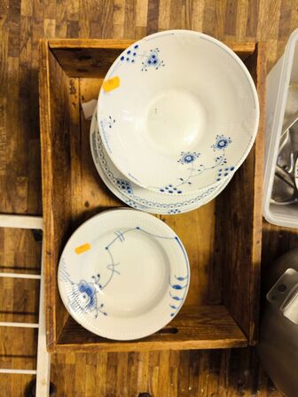 Blue Elements ROYAL COPENHAGEN service (se billeder)