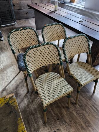 4 stk. café fletstole ZEDERKOF Alicante