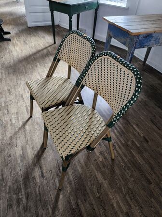 2 stk. café fletstole ZEDERKOF Alicante
