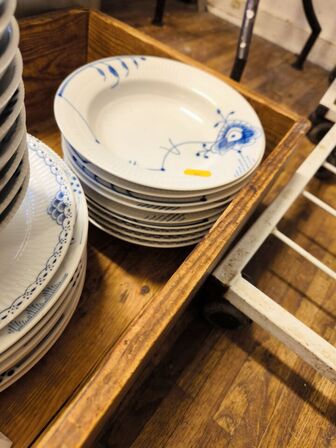 Blue Elements ROYAL COPENHAGEN service (se billeder)