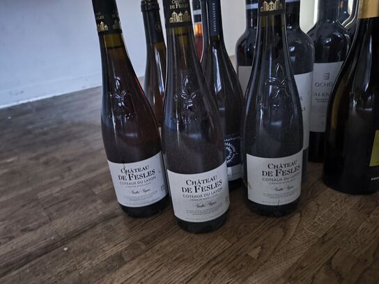 Div. flasker med vin