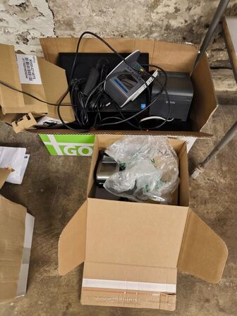 Kassesystem m. terminal & EPSON bonprinter