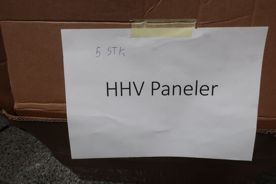 5 stk. solcellepaneler HHV