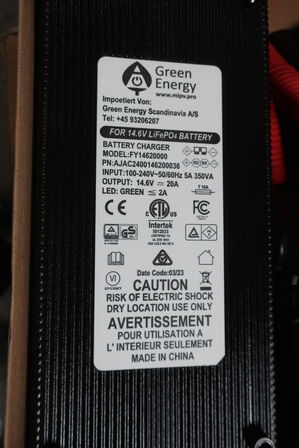 Lader GREEN ENERGY for 14.6v LiFePO4 Battery