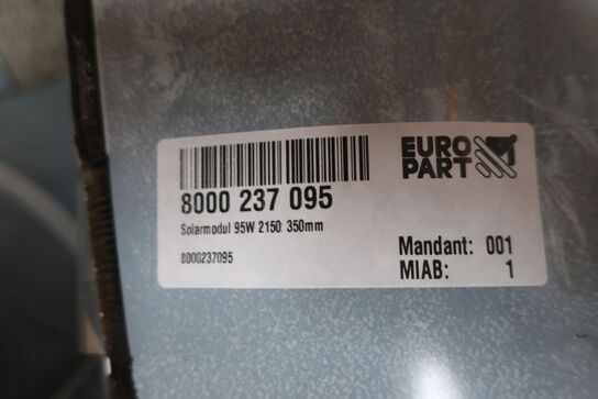 6 stk. solcellepaneler 95W 2150 350mm