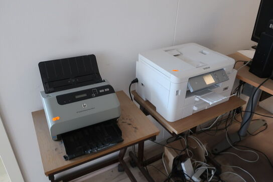 2 stk. printere BROTHER og HP 