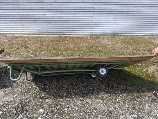 Transportvogn med plade