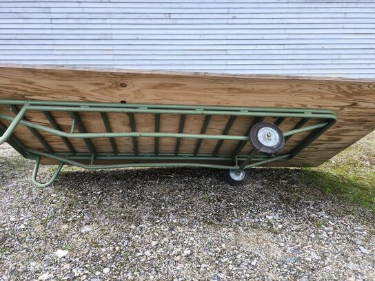 Transportvogn med plade