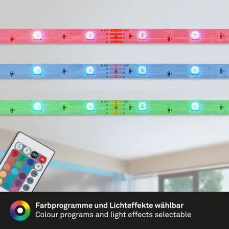 5 stk. briloner rgb led strip 3 meter med remote(ubrugt)