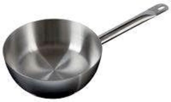 2 stk. Sauteusepande diam 200 mm til induktion, el og gas