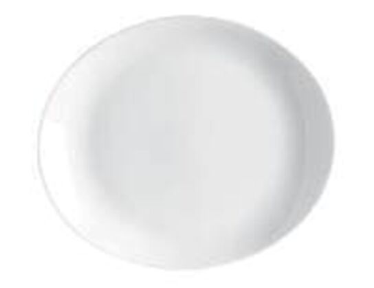 24 stk. Steaktallerken oval Restaurant 300 mm hvid