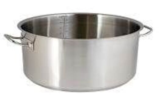 6 stk. Gryde lav 3,3 ltr diam 200 mm til induktion, el og gas