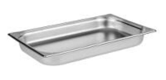 6 stk. Kantine stål 1/1 GN H200 mm 25 ltr APS