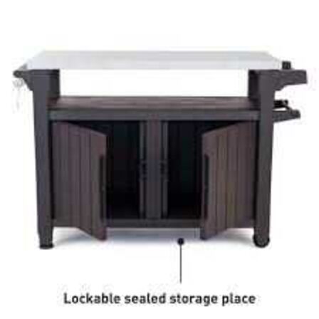 Keter Unity XL  multifunktionelt udendørsbord til grill 