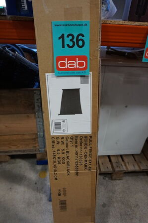 Clara læhegn/læsejl 300x140 cm - sort 